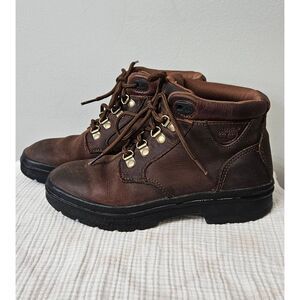 Timberland hiking boots brown leather size 6 women's